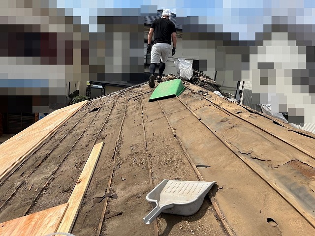 甲府市　屋根葺き替え工事